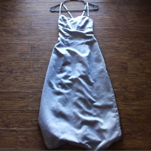 long light blue dress